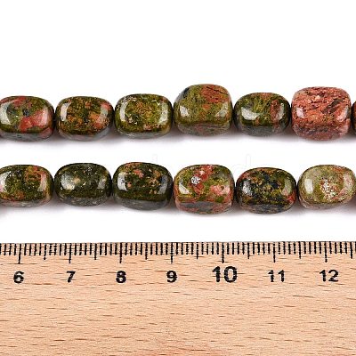 Natural Unakite Beads Strands G-T138-111-1