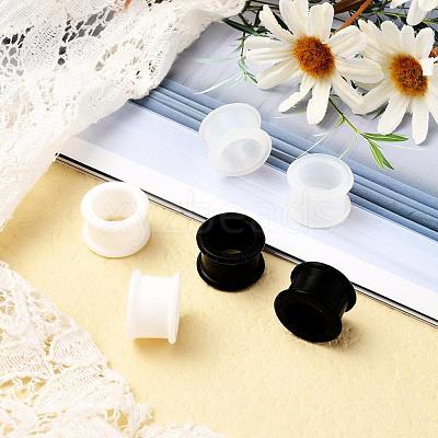 6Pcs 3 Colors Pulley Silicone Ear Gauges Flesh Tunnels Plugs FIND-YW0001-18E-1