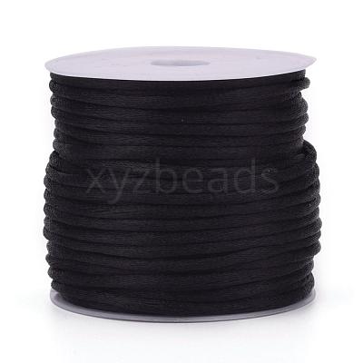 Nylon Satin Rattail Cords NWIR-L006-1mm-02-1