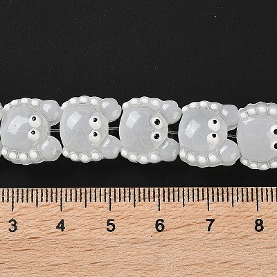 Transparent Glass Beads Strands LAMP-L078-010I-1
