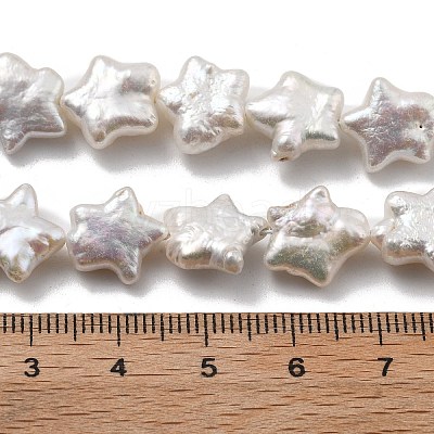 Natural Baroque Keshi Pearl Beads Strands PEAR-P064-04B-01A-1