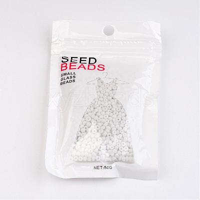 8/0 Opaque Colours Round Glass Seed Beads X-SEED-A010-3mm-41-1