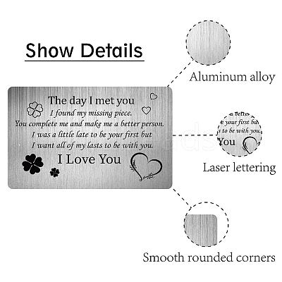 Rectangle 201 Stainless Steel Blank Thermal Transfer Wallet Card DIY-WH0252-011-1
