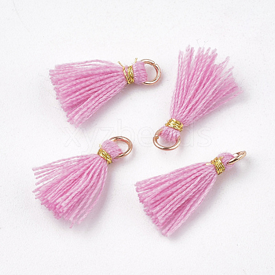 Polycotton(Polyester Cotton) Tassel Pendant Decorations X-FIND-S281-27-1