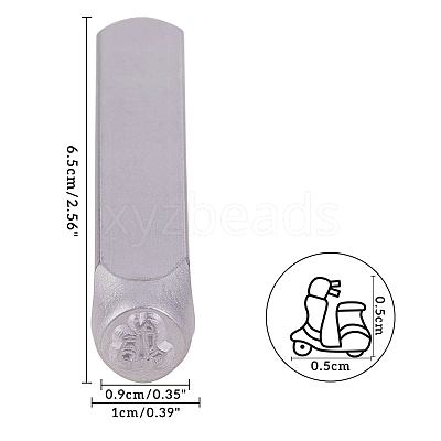 Iron Metal Stamps AJEW-BC0005-55D-1