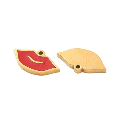 Ion Plating(IP) 304 Stainless Steel Enamel Charms X-STAS-M102-60G-1