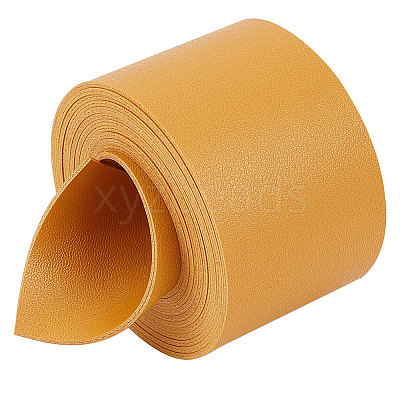 2M Flat Double Face Lychee Pattern Imitation Leather Band LC-WH0010-01C-05-1