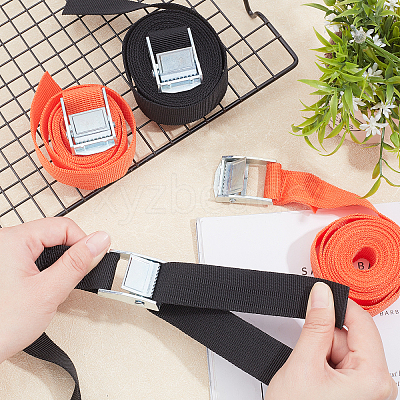 4Pcs 2 Colors Nylon Fixed Strap AJEW-GA0003-50-1