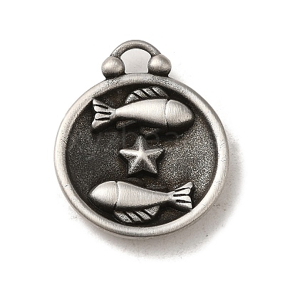 304 Stainless Steel Pendants STAS-L022-306AS-M-1
