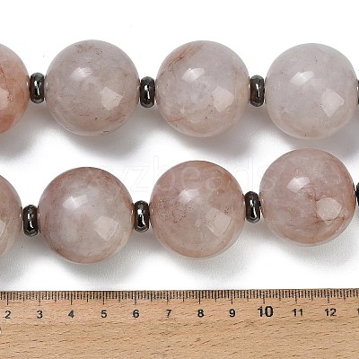 Natural Hematoid Quartz Ferruginous Quartz Beads Strands GG-CBA007A-D09-02-1