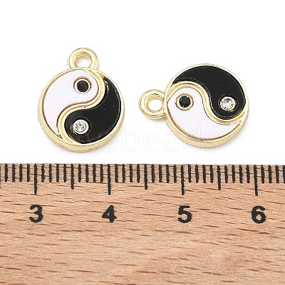 Alloy Rhinestone Pendants PALLOY-P319-03G-1