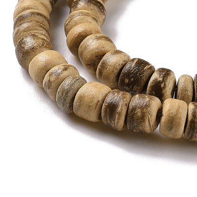 Natural Coconut Rondelle Bead Strands COCB-O001-11-1