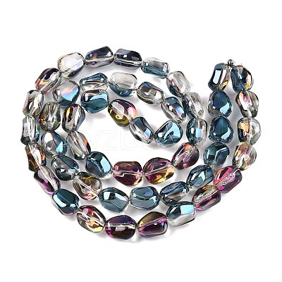 Electroplate Glass Beads Strands EGLA-T021-08H-1