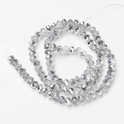 Electroplate Transparent Glass Beads Strands LS-EGLA-A034-T6mm-M16-1