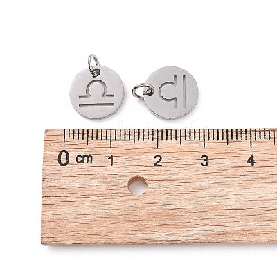 Non-Tarnish 304 Stainless Steel Charms STAS-Q201-T445-7S-1