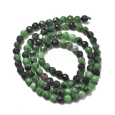 Natural Ruby in Zoisite Bead Strands G-P213-35-1
