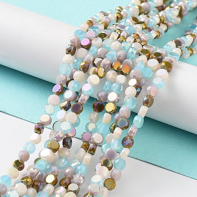 Electroplate Glass Beads X-EGLA-P056-01D-1