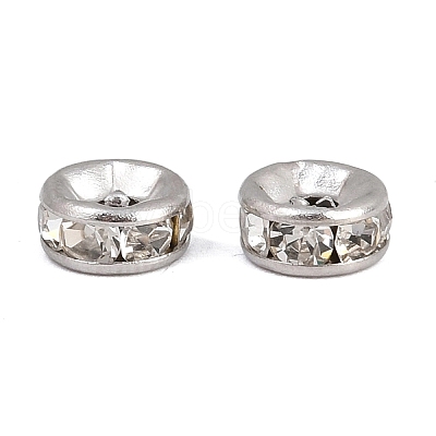 304 Stainless Steel Rhinestone Spacer Beads STAS-P444-01A-P-1