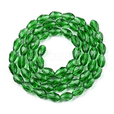 Glass Beads Strands X-GLAA-R024-11x8mm-6-1
