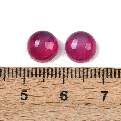 Lab Grown Red Corundum Cabochons G-B166-01B-1