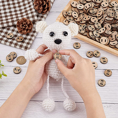 Undyed Wood Connectors Charms WOOD-BC0001-05-1