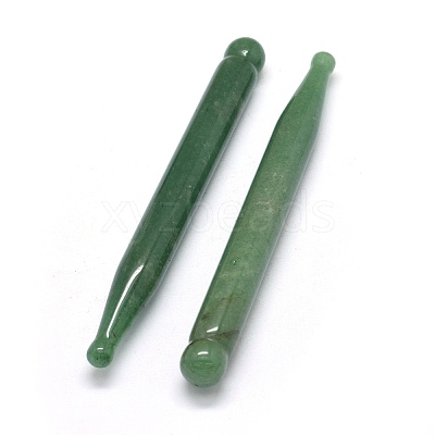Natural Green Aventurine Massage Sticks G-O175-03B-1
