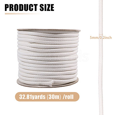 30M Braided Waxed Polyester Cords YC-WH0011-03B-1