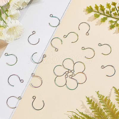 PVD Vacuum Plating 304 Stainless Steel Earring Hooks STAS-UN0018-14M-1