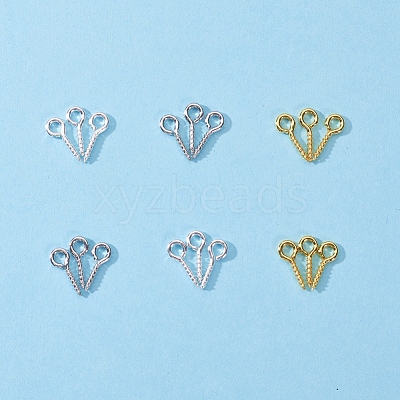 1 Box Three Colors Iron Screw Eye Pin Peg Bails IFIN-X048-02-1