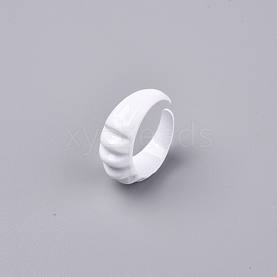Spray Painted Alloy Cuff Rings RJEW-T011-33H-RS-1