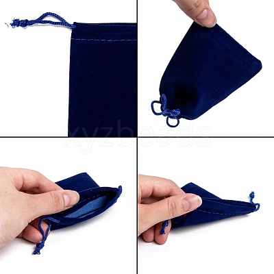 Rectangle Velvet Pouches X-TP-R002-7x9-03-1