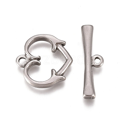 Non-Tarnish 304 Stainless Steel Toggle Clasps STAS-L247-003P-1