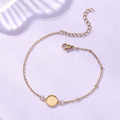 304 Stainless Steel Cable Chain Satellite Chain Bracelet Making BJEW-JB13163-01-1