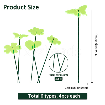 Acrylic Garden Stake AJEW-FH0005-23-1