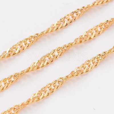 Ion Plating(IP) 304 Stainless Steel Singapore Chains CHS-K003-07G-0.4MM-1