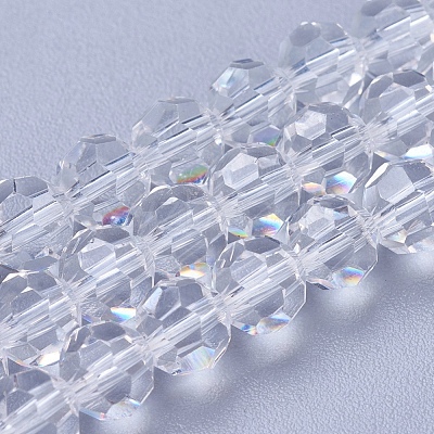 Imitation Austrian Crystal Bead Strands G-M181-5mm-01A-1