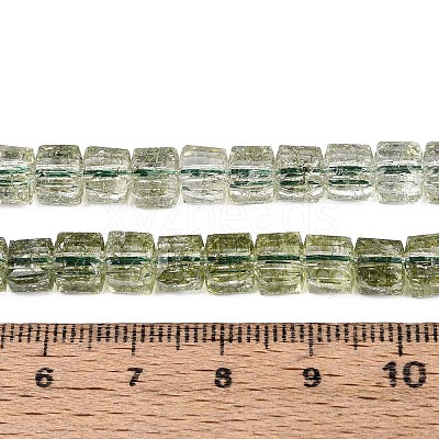 Crackle Transparent Glass Beads Strands GLAA-N062-6mm-02-1