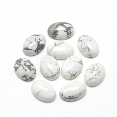 Natural Howlite Cabochons X-G-R415-14x10-29-1