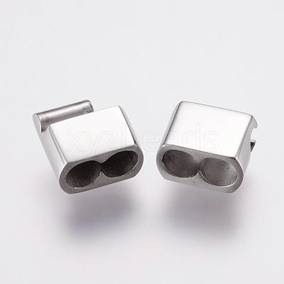 Tarnish Resistant 304 Stainless Steel Magnetic Clasps with Glue-in Ends STAS-F122-23P-1