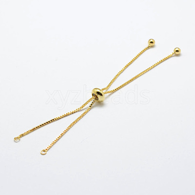 Rack Plating Brass Chain Bracelet Making KK-A142-018G-1