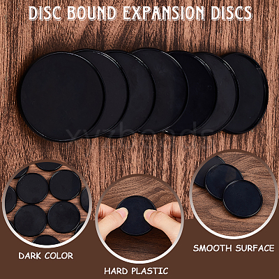 12Pcs Plastic Loose Leaf Ring Round Binder Discs DIY-CP0010-97A-1