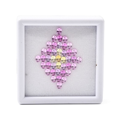 41Pcs Cubic Zirconia Cabochons CU-F002-05E-1
