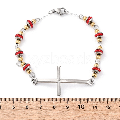 201 Stainless Steel Link Chain Bracelets BJEW-A032-01GP-03-1