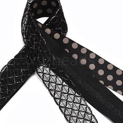 9 Yards 3 Styles Polyester Ribbon SRIB-A014-G03-1