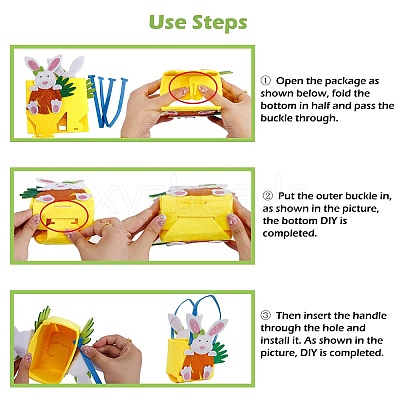 Non-woven Fabrics Easter Rabbit Candy Bag LS-ABAG-P010-A01-1