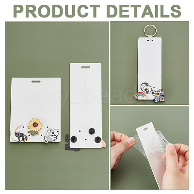 2Pcs 2 Styles Acrylic Badge Display Board AJEW-WH0554-59-1