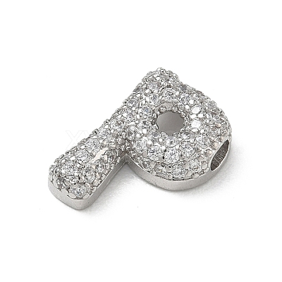 Brass Micro Pave Cubic Zirconia Pendants KK-A300-02P-P-1