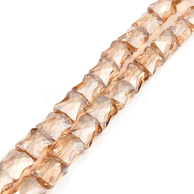 AB Color Plated Transparent Glass Beads Strands EGLA-P051-06A-A06-1