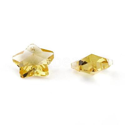 Transparent Glass Pendants GLAA-P037-04-M-1