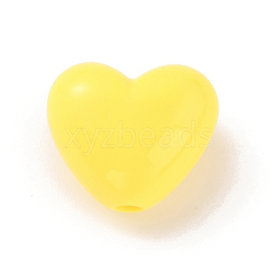 Opaque Acrylic Beads SACR-WH0005-06F-1
